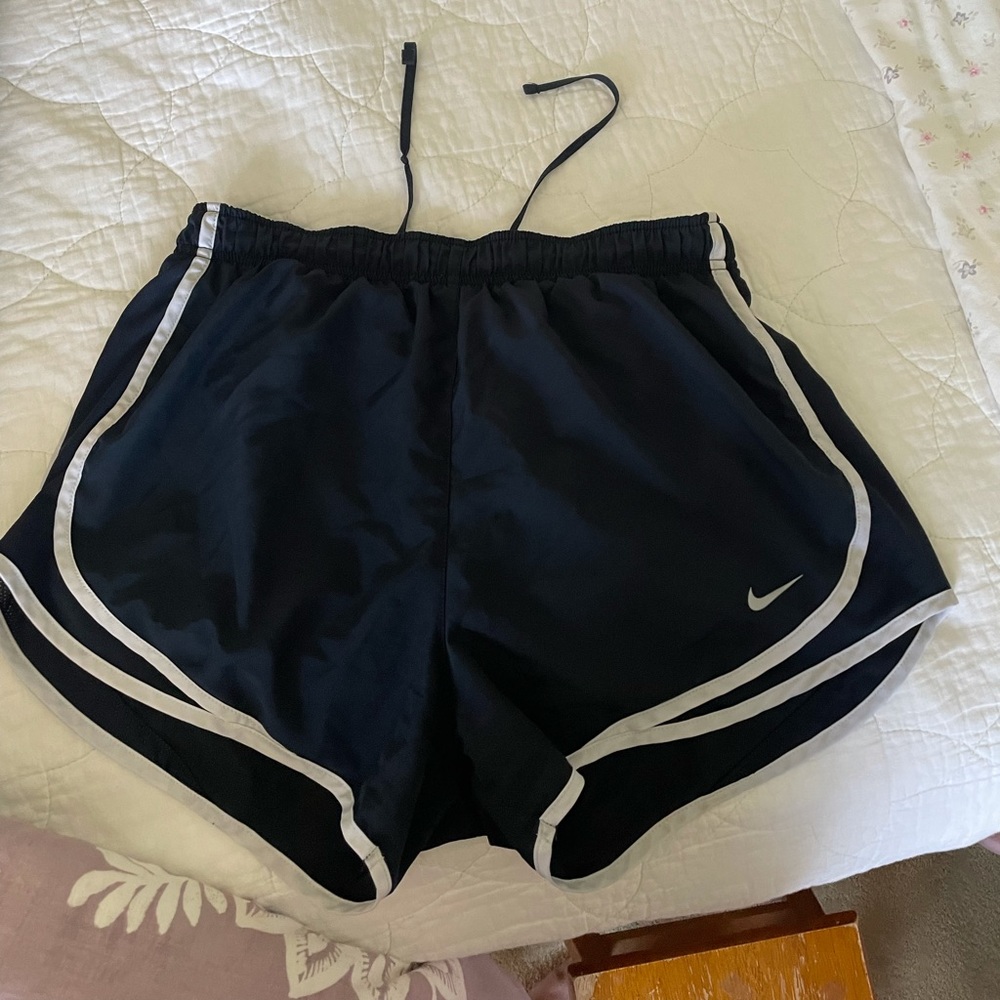 women’s navy blue nike dri fit running shorts